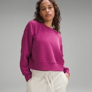 Lululemon Ribbed Softstreme Perfectly Oversized Cropped Crew